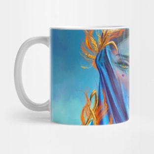 Woman of Kabul - Digital portrait tribute to the Afganistan Women Mug